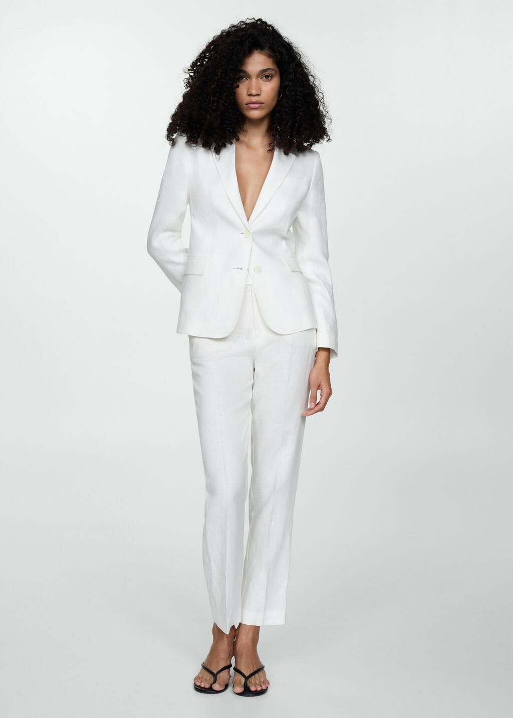 linen suit pants -  Women | Mango USA | MANGO (US)