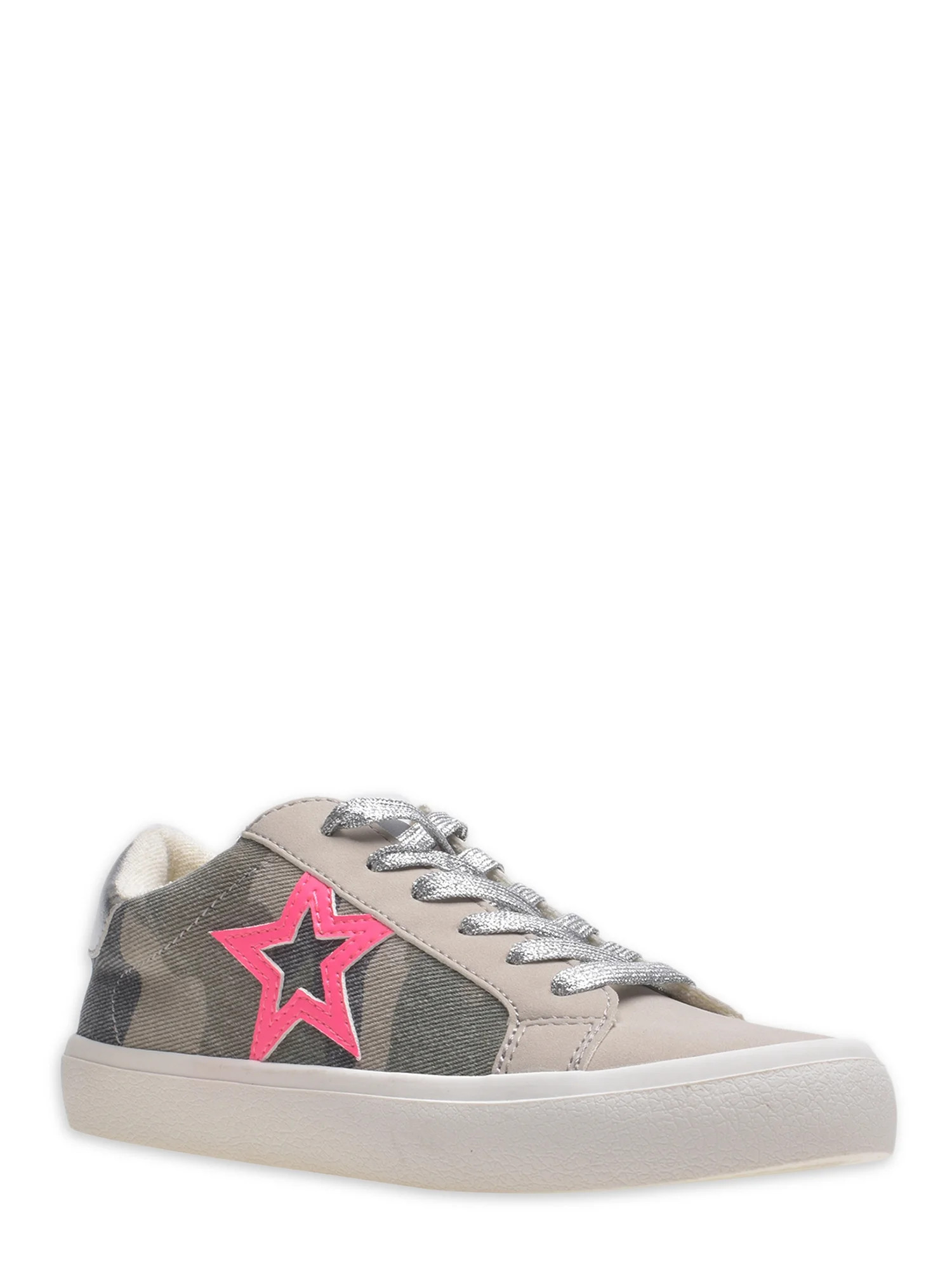 Time and Tru Women’s Fashion Casual Low Star Sneakers | Walmart (US)