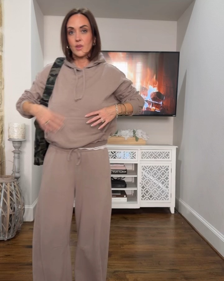 Old navy lounge sets, lightly fleece lined are so good and 50% off right now 
S barrel pants
S all tops

#LTKdayinmylife #LTKgrwm #LTKOver40