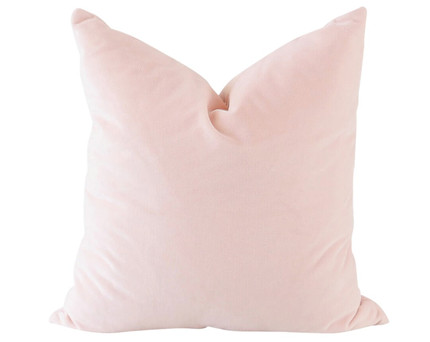 Blush Velvet Pillow Cover