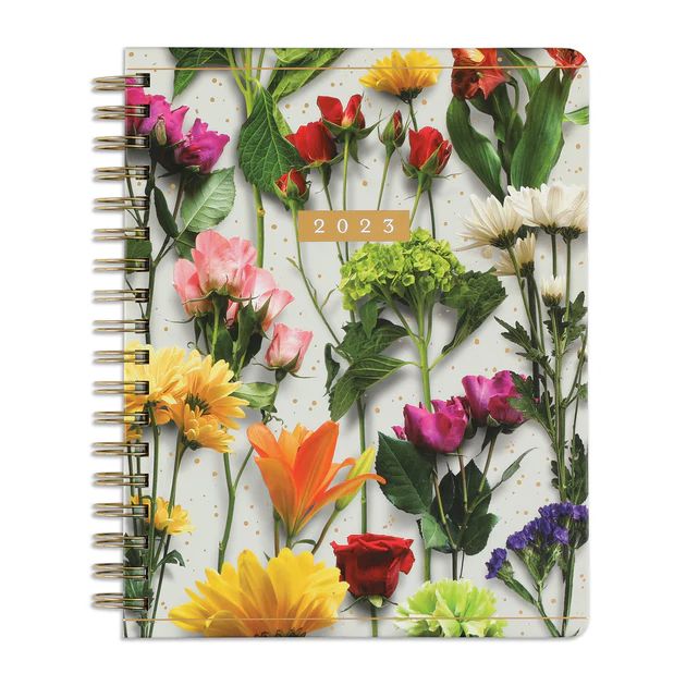 2023 Beautiful Blooms Floral Twin Loop Happy Planner - Classic Vertical Layout - 12 Months | The Happy Planner