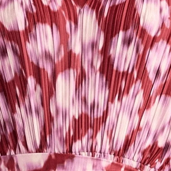 Scoop Women’s Pleated Handkerchief Hem Dress with Long Sleeves, Sizes XS-XXL | Walmart (US)