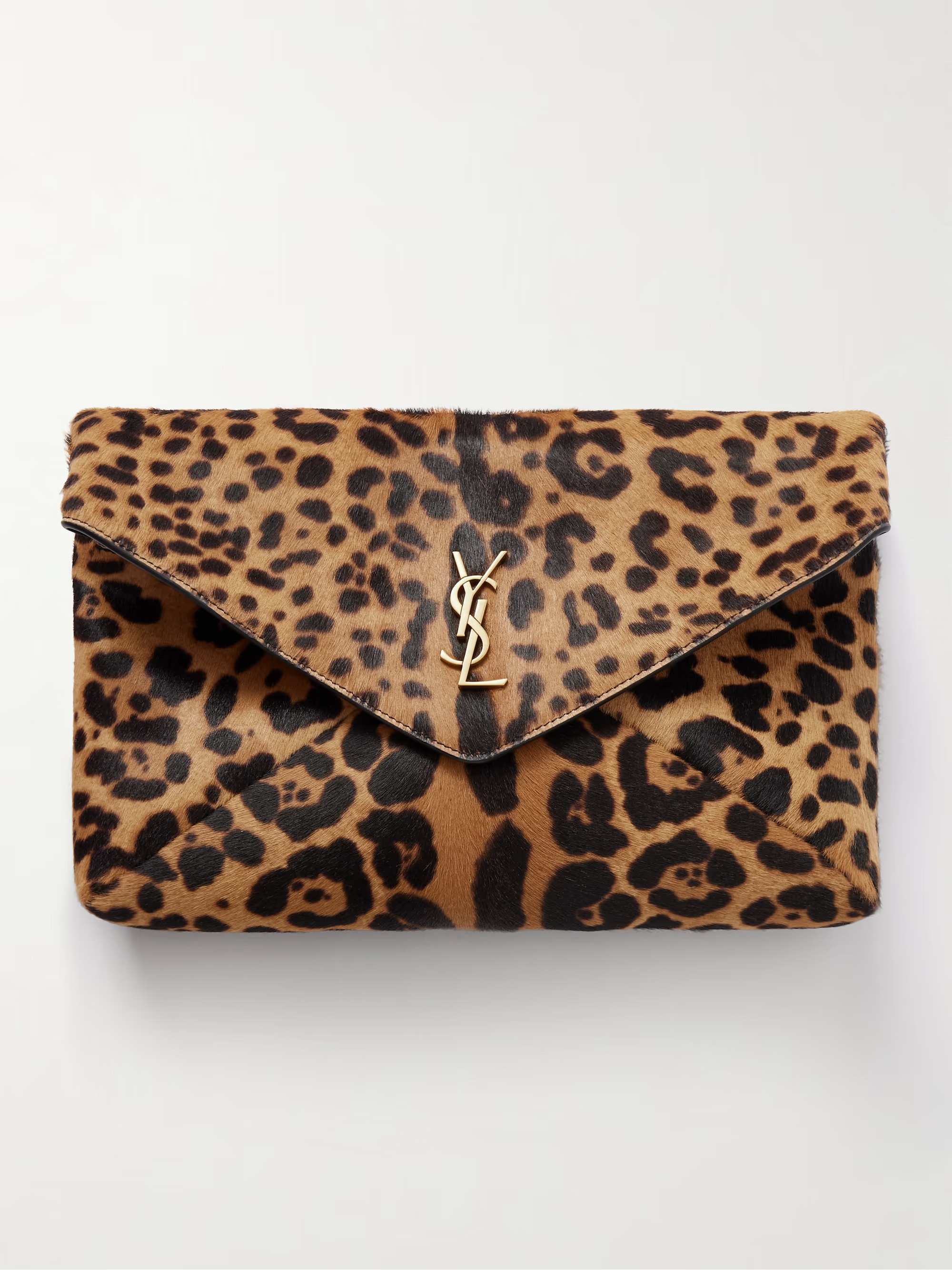 Cassandre leather-trimmed leopard-print calf hair shoulder bag | NET-A-PORTER (UK & EU)