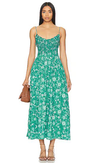 Sweet Nothings Midi Dress In Forest Combo | Green Floral Dress | Kelly Green Dress | Revolve Clothing (Global)