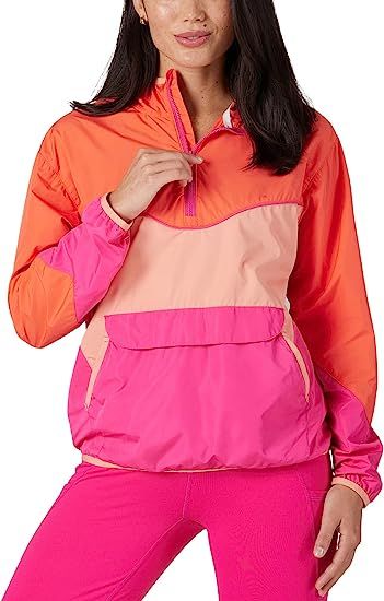 ATG by Wrangler Women's Packable Anorak Half Zip Pullover Jacket | Amazon (US)