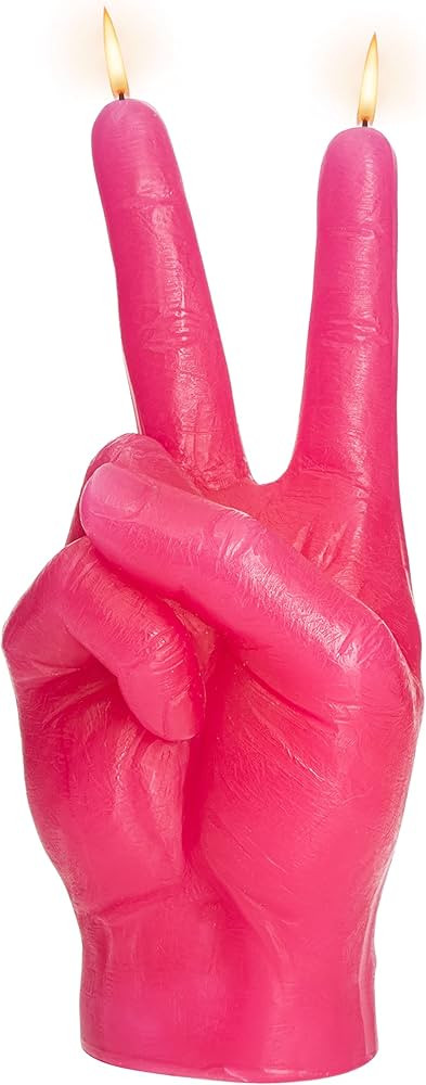 Peace Sign Candle 'Victory' Hand Gesture - Decorative Desk Statue Finger Sculpture for Home Decor... | Amazon (US)