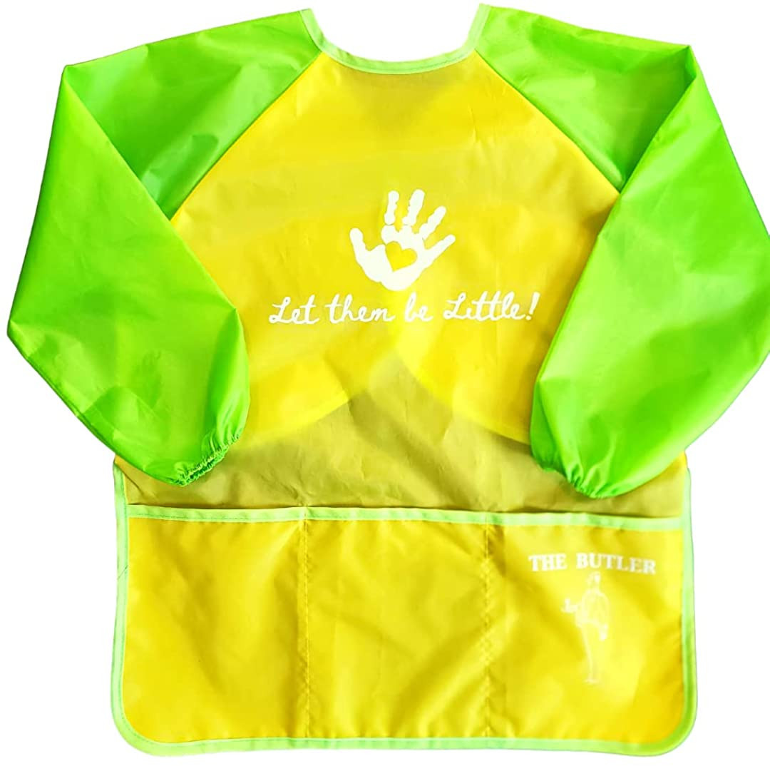 THE BUTLER Kids Art Craft and Painting Smock, Long Sleeve, Waterproof Apron with Pockets, Childre... | Amazon (US)