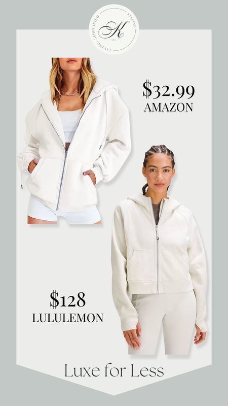Luxe for Less: Stay cozy and stylish with this full-zip hoodie sweater from Amazon, a great find similar to Lululemon's! 🧥💕 #LuxeForLess #HoodieSweater #AmazonFinds #LululemonInspired #CozyAndChic #FashionOnABudget #StyleSteal #StayComfy #FashionFinds #SaveorSplurge



#LTKFind #LTKFitness