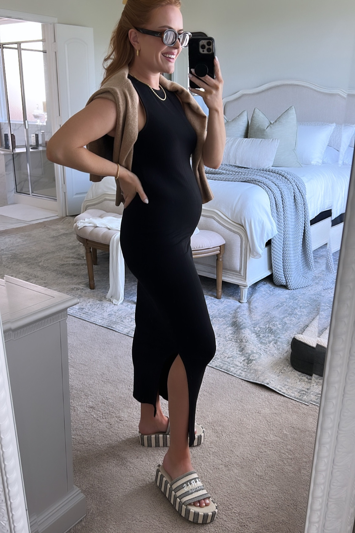 Bump friendly outfit 🖤 

#LTKbump #LTKSeasonal #LTKfamily