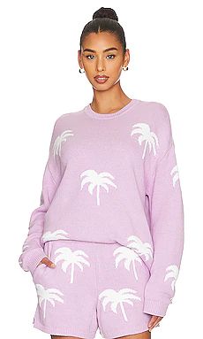 Show Me Your Mumu Go To Sweater in Purple Palm from Revolve.com | Revolve Clothing (Global)