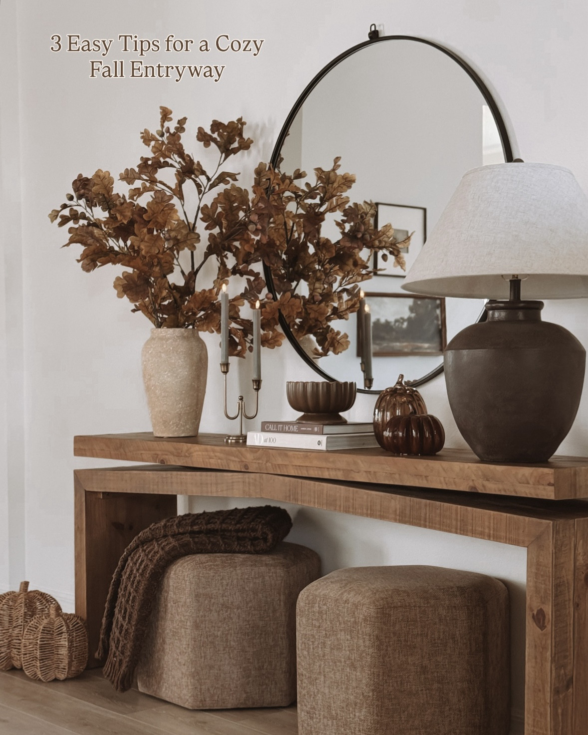 I’m sharing 3 simple styling tips that will make your entrance feel extra cozy 🍂 Swipe through for easy ideas you can try today!

Comment ENTRY for the links to shop 🤎

#entryway #entrywaystyling #entrywaydecor #entrywaystylingideas #cozyentryway #fallentryway #falldecor #homedecor 

#LTKSeasonal #LTKHome