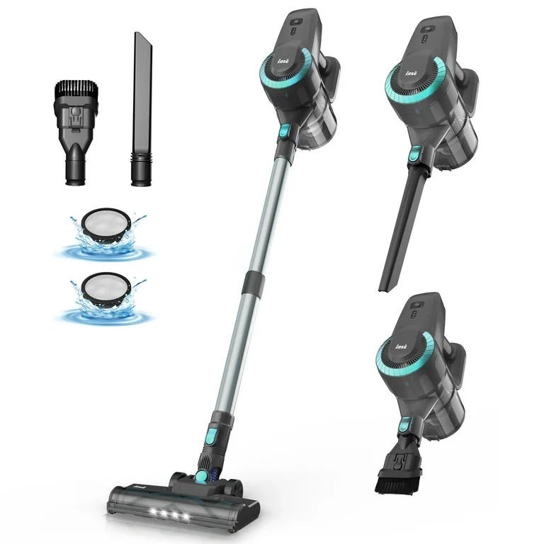 INSE Cordless Vacuum Cleaner, 6-in-1 Stick Vacuum 20kPa Lightweight for Hard Floor Carpet Pet Hai... | Walmart (US)