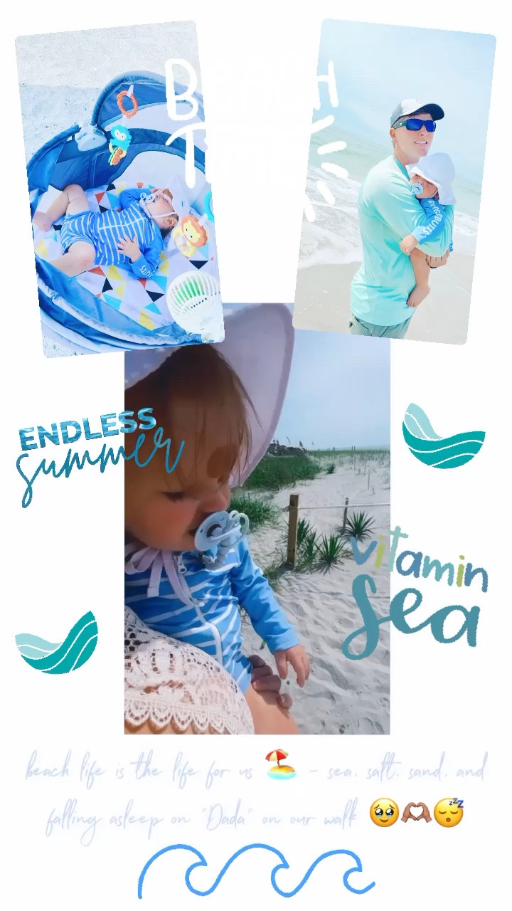 beach life is the life for us 🏖 - sea, salt, sand, and falling asleep on "Dada" on our walk 🥹🫶🏽😴

#LTKswim #LTKbaby #LTKfamily