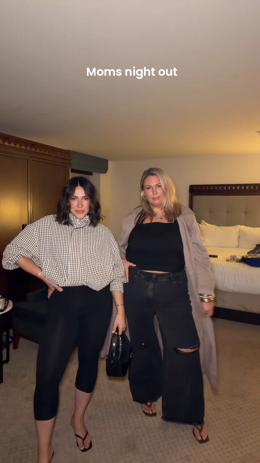 Moms night out looks. Just going out for cheese curds. I’m in a size L :) the trench is a medium and fits me oversized! Go to Ashley’s profile @houseofdorough