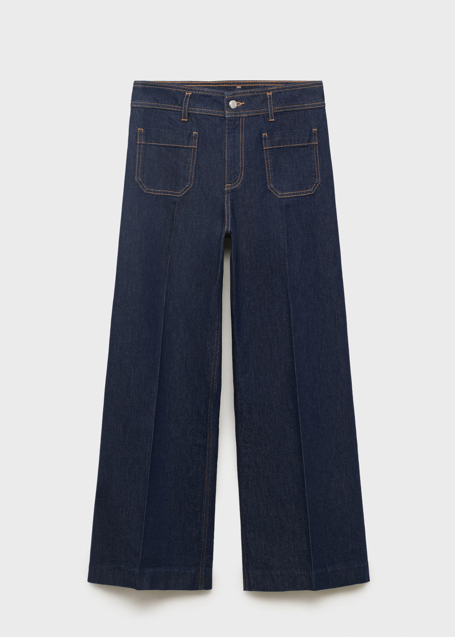 Wide-leg jeans with pockets | MANGO (UK)