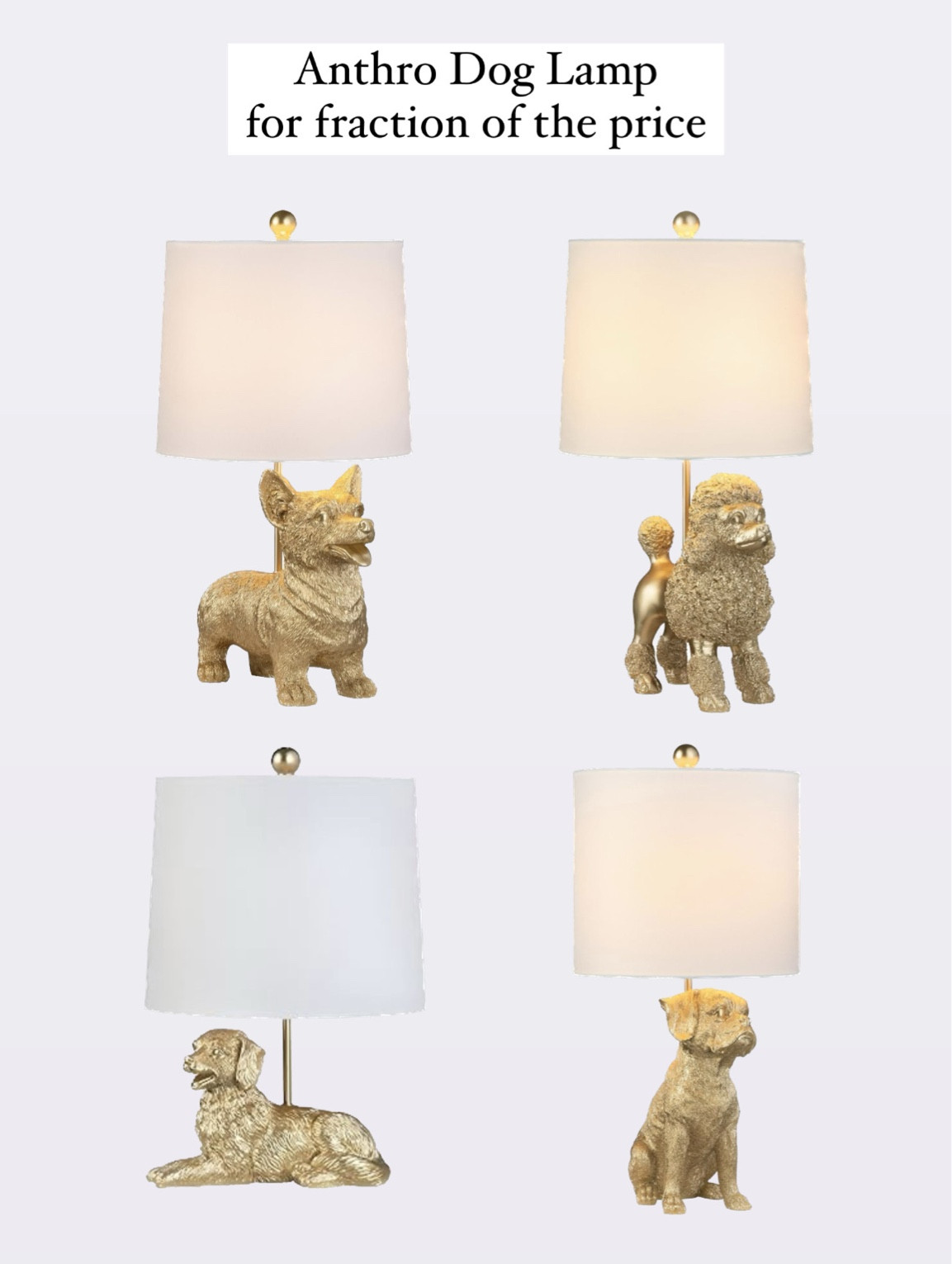 Anthro dog lamp dupe for fraction of the price! 🐶✨

#LTKhome #LTKfindsunder100