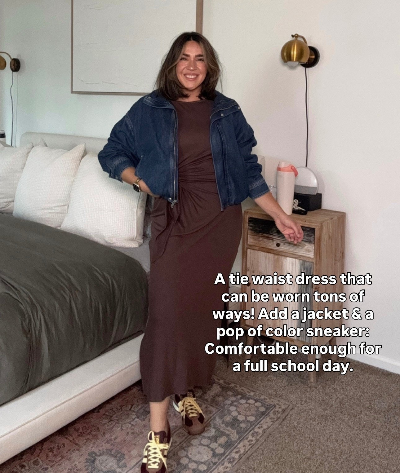 Elevated teacher/ workwear outfits for early fall :) size L dress! Jacket is old Zara linking similar

#LTKMidsize #LTKWorkwear #LTKSeasonal