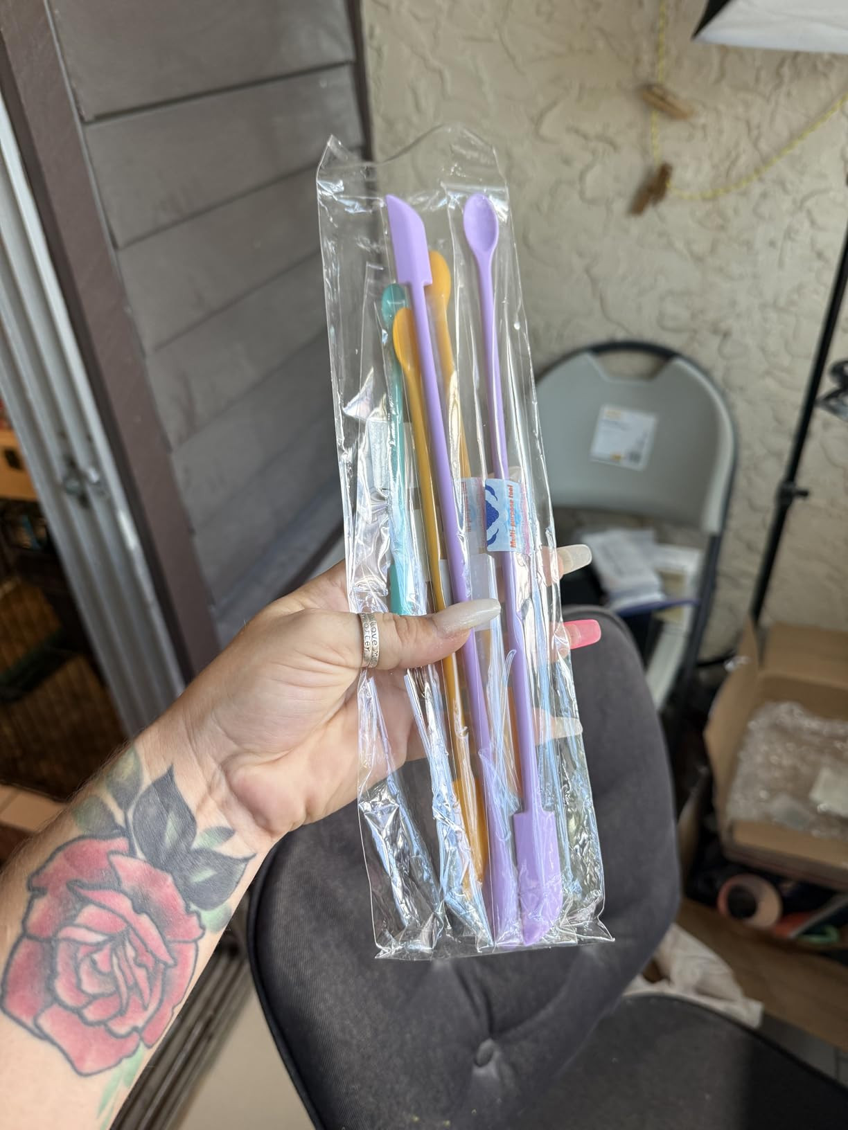 Silicone Spatula Set (6Pcs) - Mini Scraper Tool for Beauty & Food - Reach Every Last Drop, Multi-... | Amazon (US)