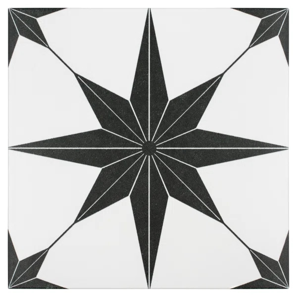 Salerno 10" x 10" Porcelain Patterned Wall & Floor Tile | Wayfair North America