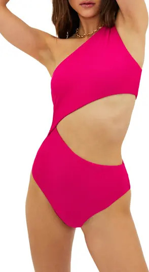 Celine Cutout One-Shoulder One-Piece Swimsuit | Nordstrom Rack