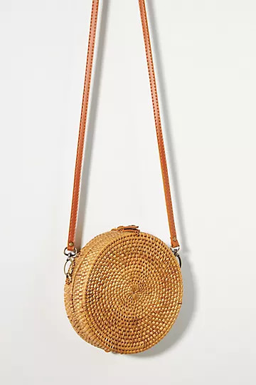 Woven Circle Crossbody Bag | Anthropologie (US)