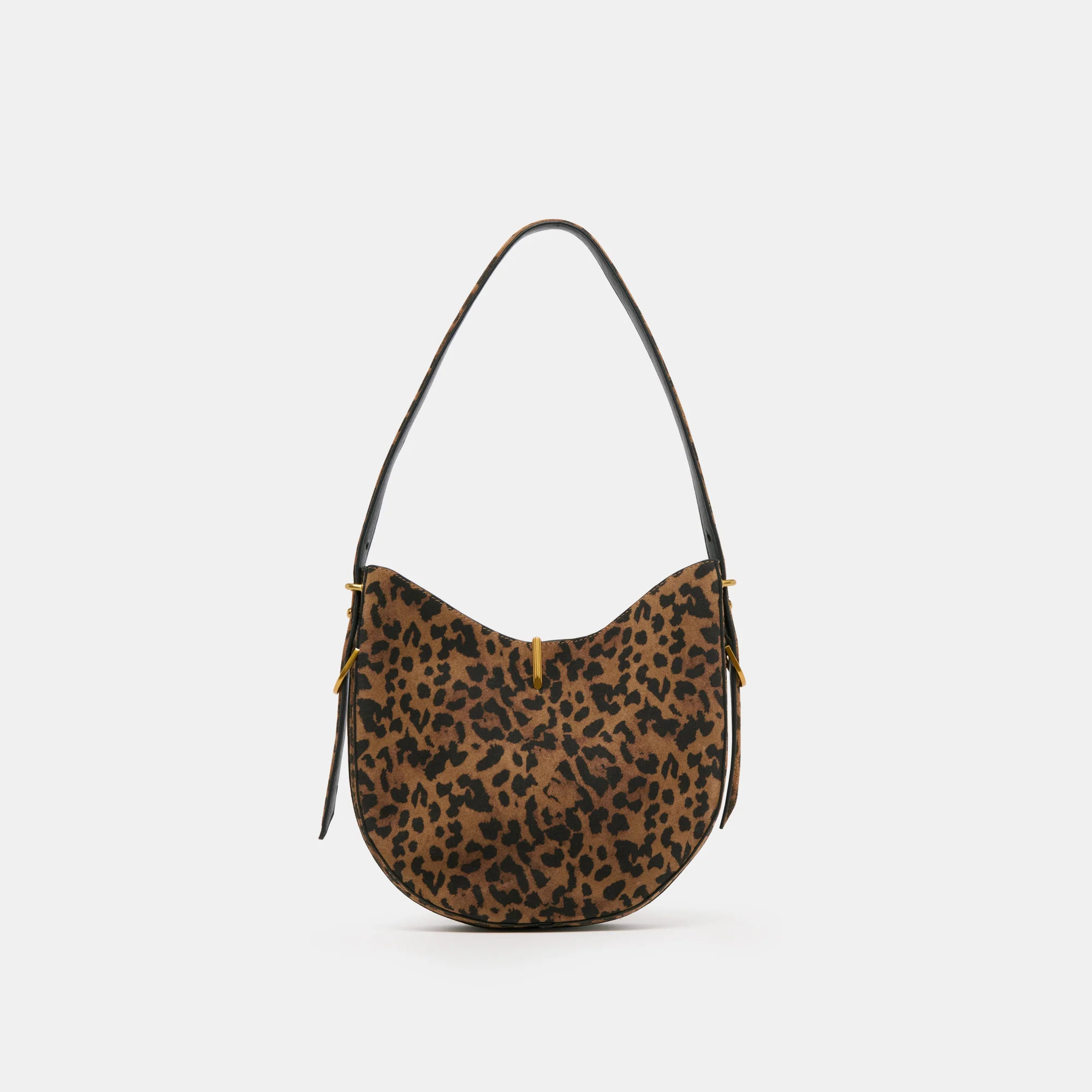 Bree Shoulder Bag Leopard Suede | DolceVita.com
