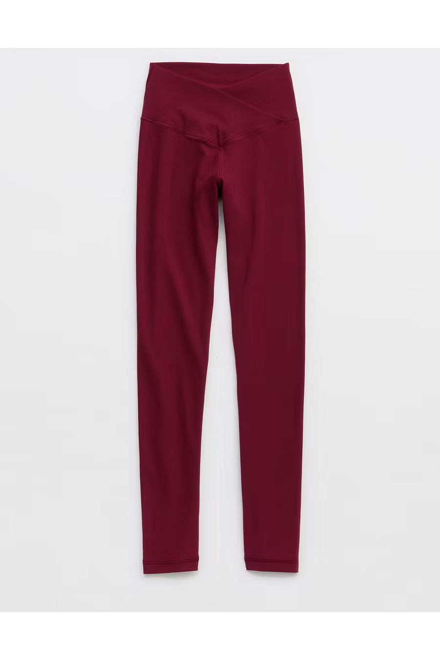 OFFLINE By Aerie Real Me High Waisted Crossover Legging Women's Deep Cherry XXS | Aerie