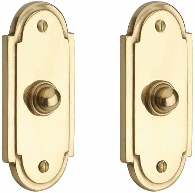 Renovators Supply Manufacturing Doorbell Button 4 in. Lacquered Brass Wired Vintage Push Button w... | Amazon (US)