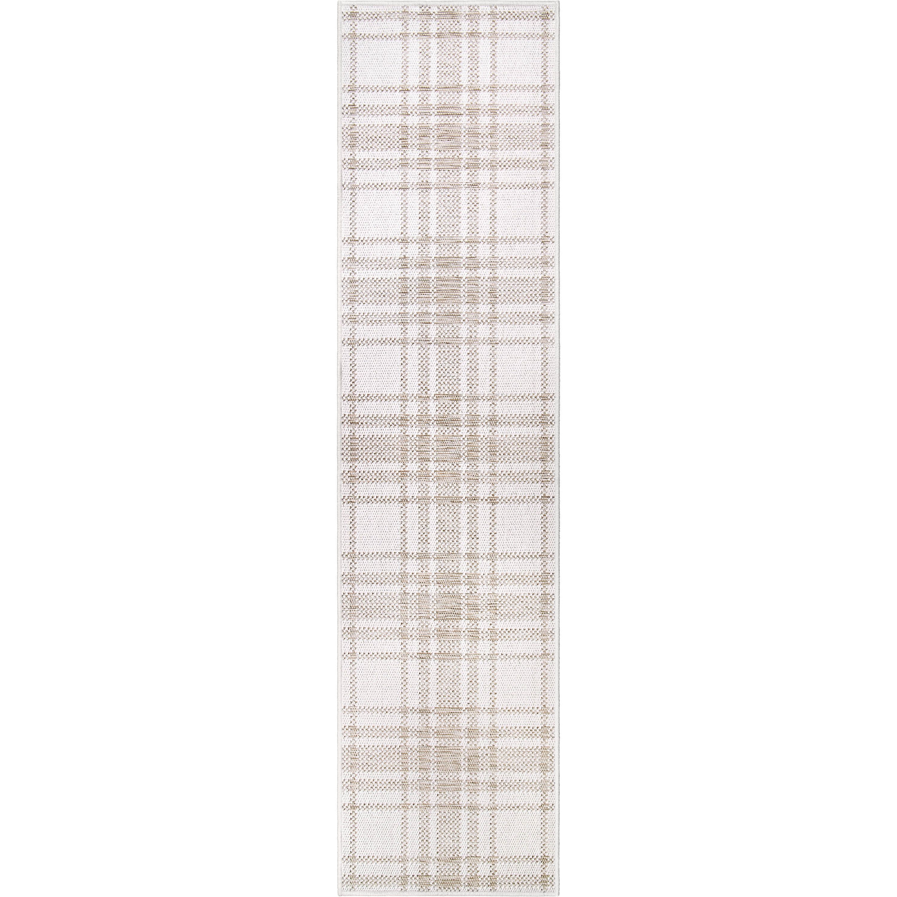 My Texas House Hampshire Plaid 2 X 8 Driftwood Reversible Runner Rug - Walmart.com | Walmart (US)