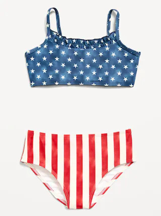 Ruffle-Trim Bikini Swim Set for Girls | Old Navy (US)