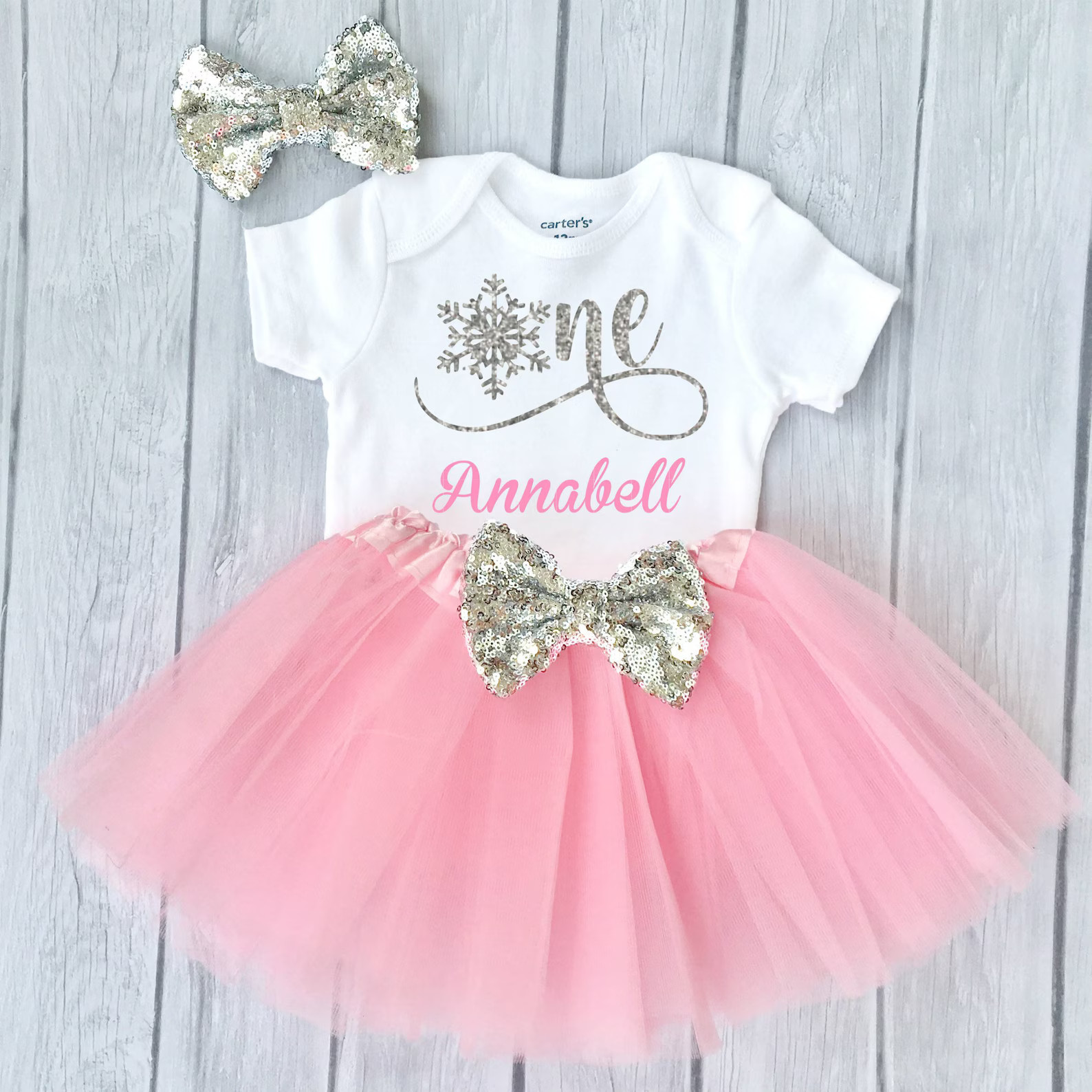 Winter Onederland 1st Birthday Outfit Snowflake One Birthday | Etsy | Etsy (US)