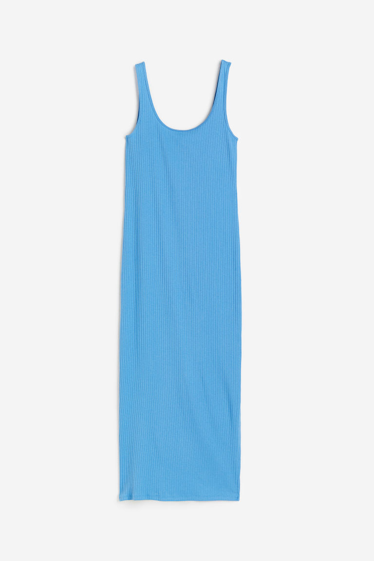 H & M - MAMA Geripptes Trägerkleid - Blau - Damen | H&M (DE, AT, CH, NL, FI)