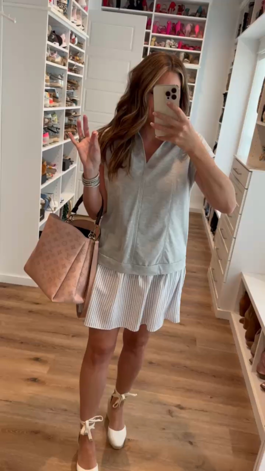 Closet staples you'll reach for again and again. These versatile Amazon styles can be dressed up with heels or kept casual with sandals. Perfect for busy days when you want to look put together without overthinking it. In a medium pleated bottom shirt dress, tie up espadrille wedges and accessories- fits tts. Shop dandy, basics, amazon, budget friendly, maxi dress, designer inspired

#LTKStyleTip #LTKFindsUnder50 #LTKSeasonal