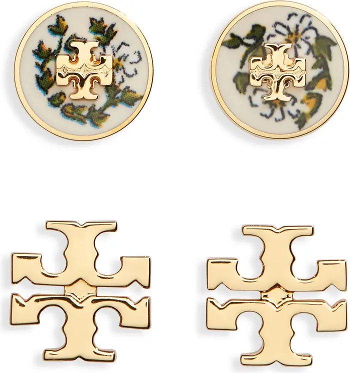 Tory Burch Kira Set of 2 Stud Earrings | Nordstrom | Nordstrom