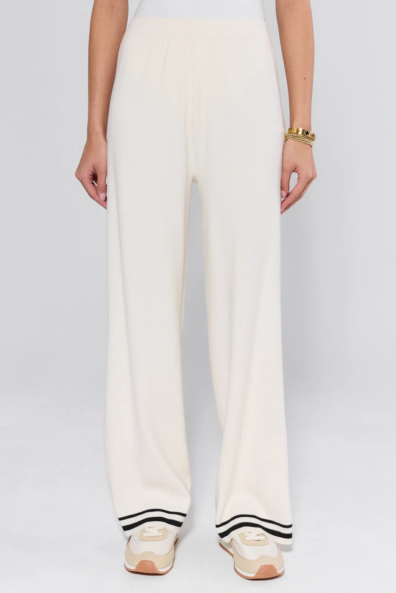 Lexie Ivory Knit Pants | Avara