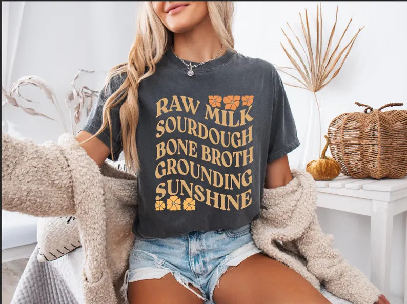 Homestead Shirt Traditional Food Shirt Health Freedom Shirt Crunchy Mom Gift Natural Living Raw M... | Etsy (US)