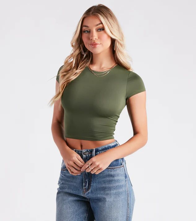 Such A Classic Smooth Knit Crop Top | Windsor Stores