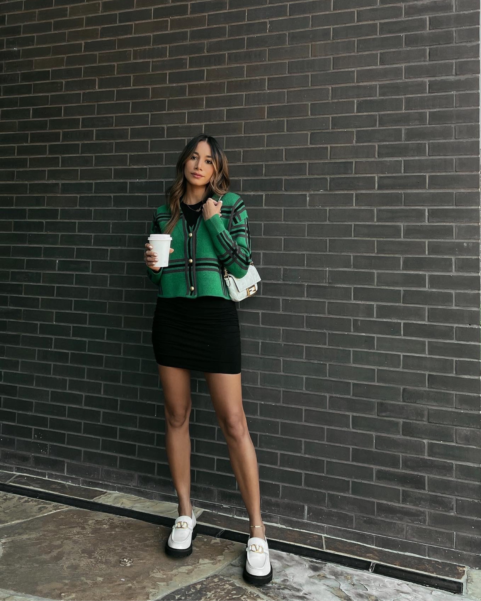 Early fall preppy style Ootd from revolve  

Tularosa cardigan, Valentino loafers, fendi baguette 

#LTKSeasonal #LTKstyletip #LTKHoliday