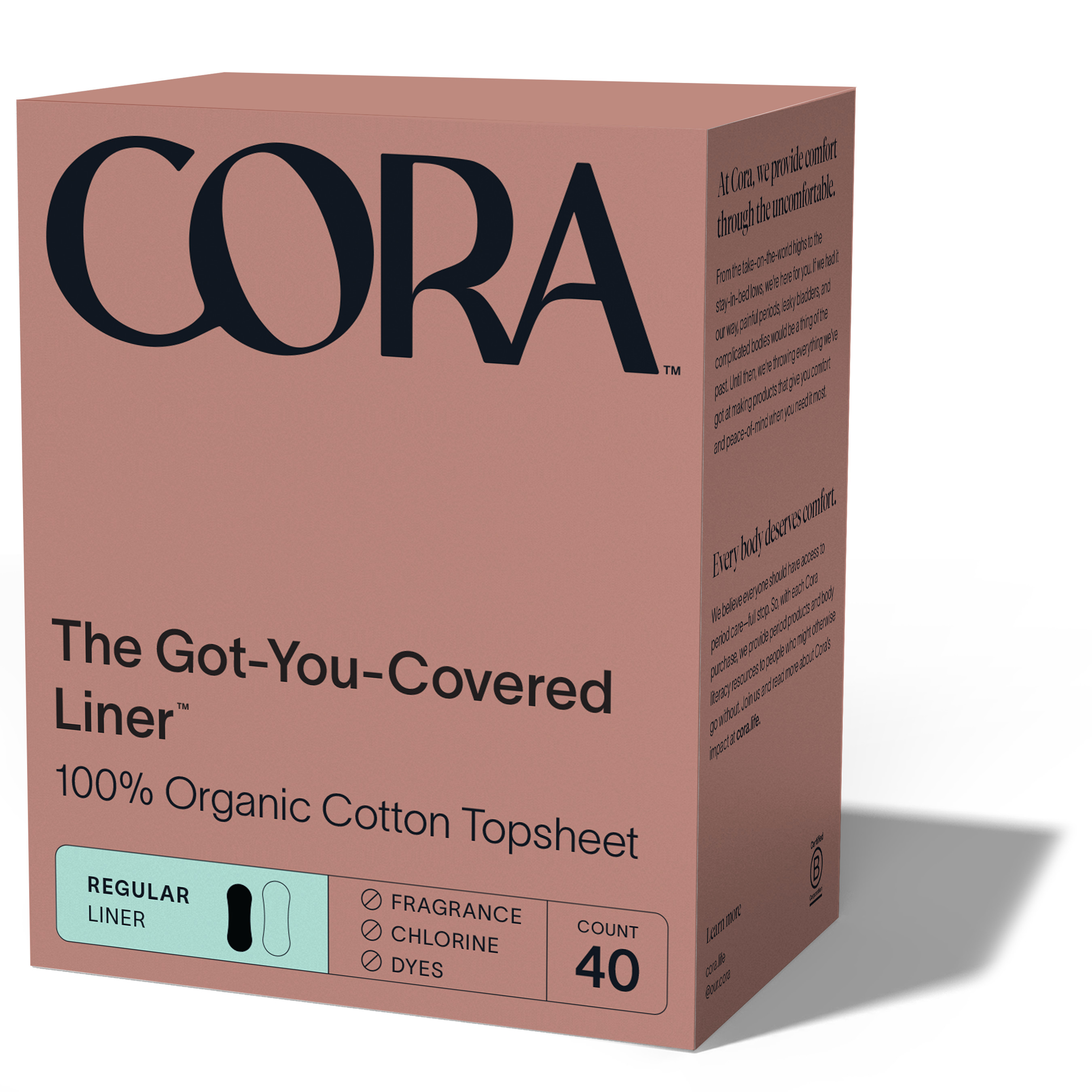 Cora 100% Organic Cotton Ultra Thin Period Liners | Grove