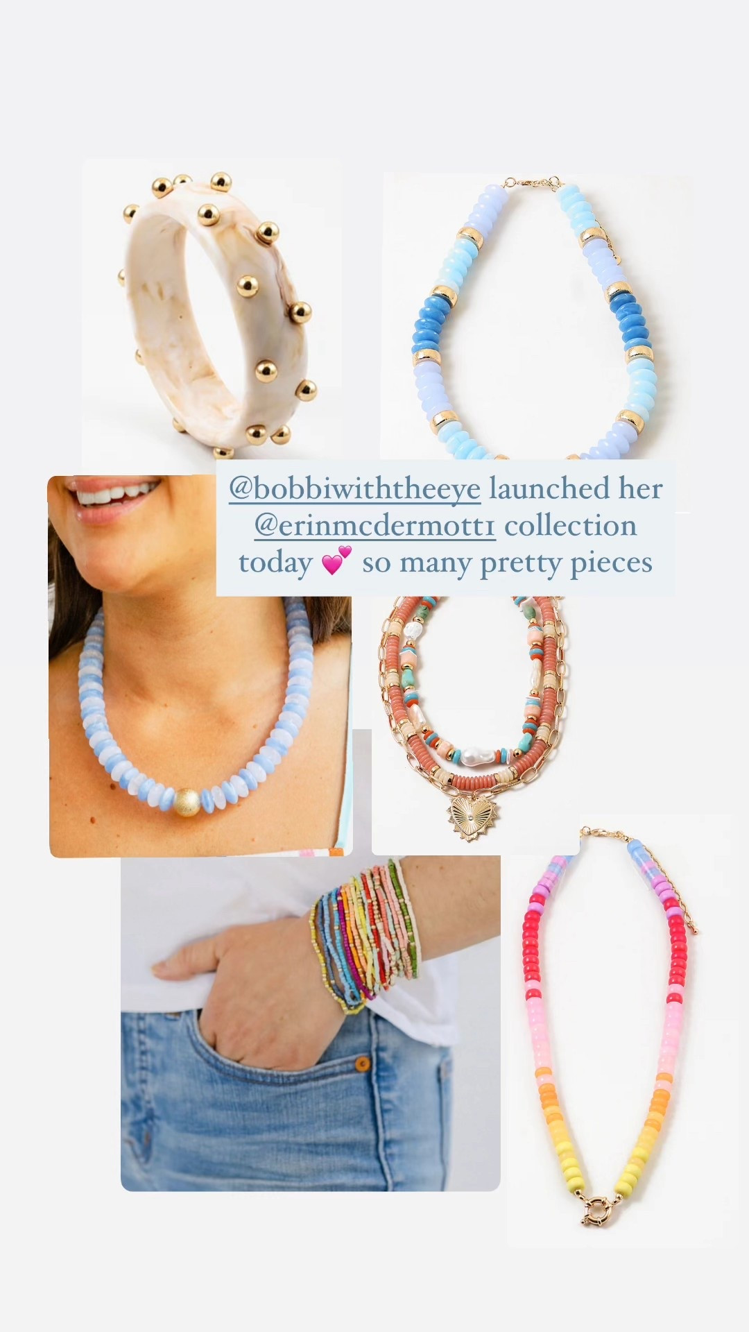 Bobbiwiththeeye launched her collection today with Erin McDermott jewelry - so many beautiful pieces 
