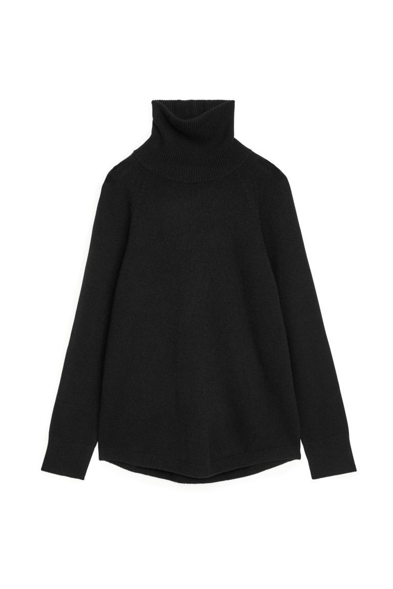 Raglan-Sleeve Cashmere Roll-Neck Jumper | H&M (UK, MY, IN, SG, PH, TW, HK)