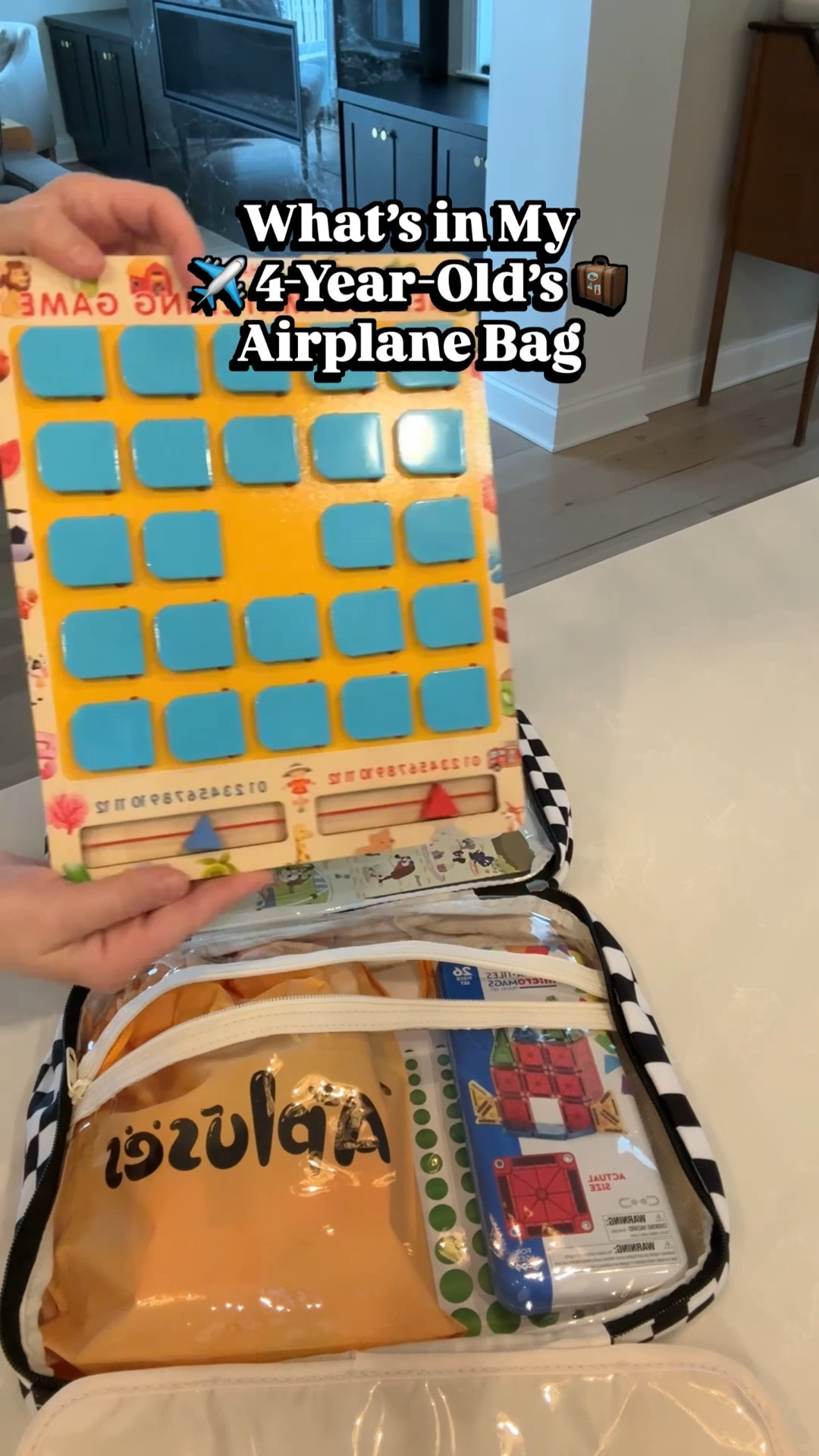 Here’s what’s in my 4-year-old’s airplane bag for our vacation coming up ✈️🧳☀️
