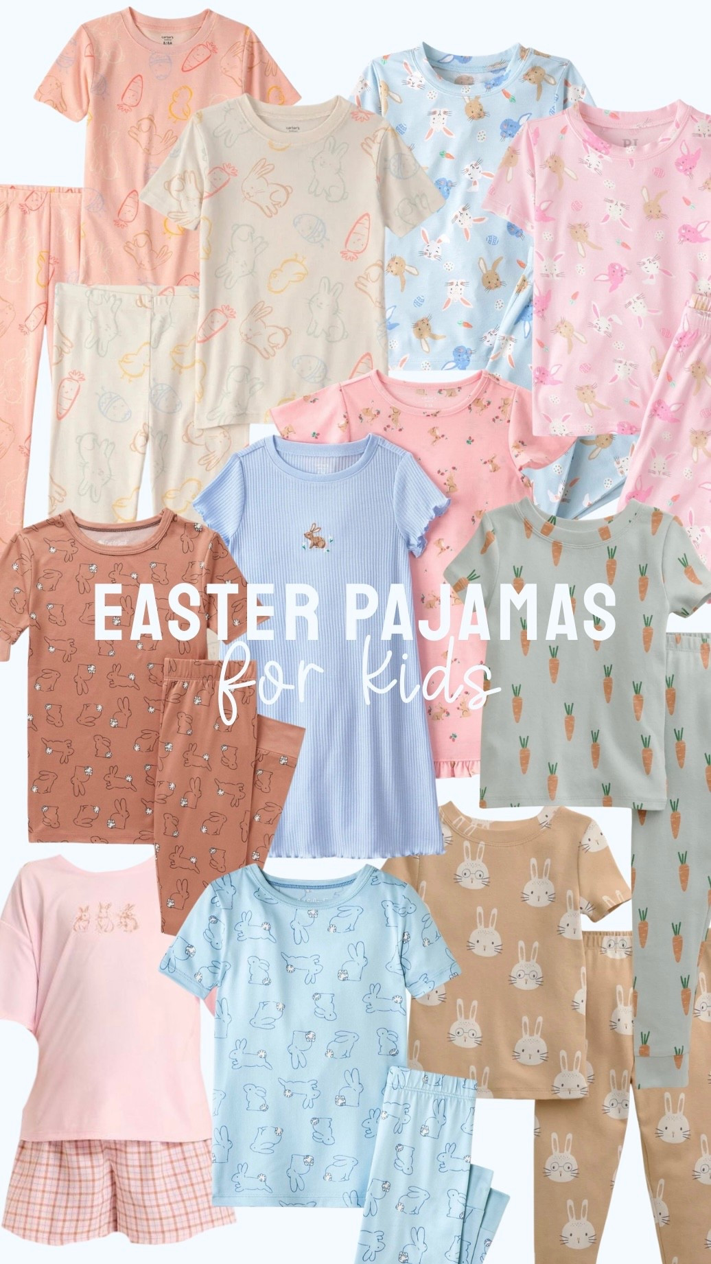 Cute Easter pajamas for kids 🐰 Spring jammies. Sibling matching. Bunny pajamas.

#LTKKids #LTKmomlife