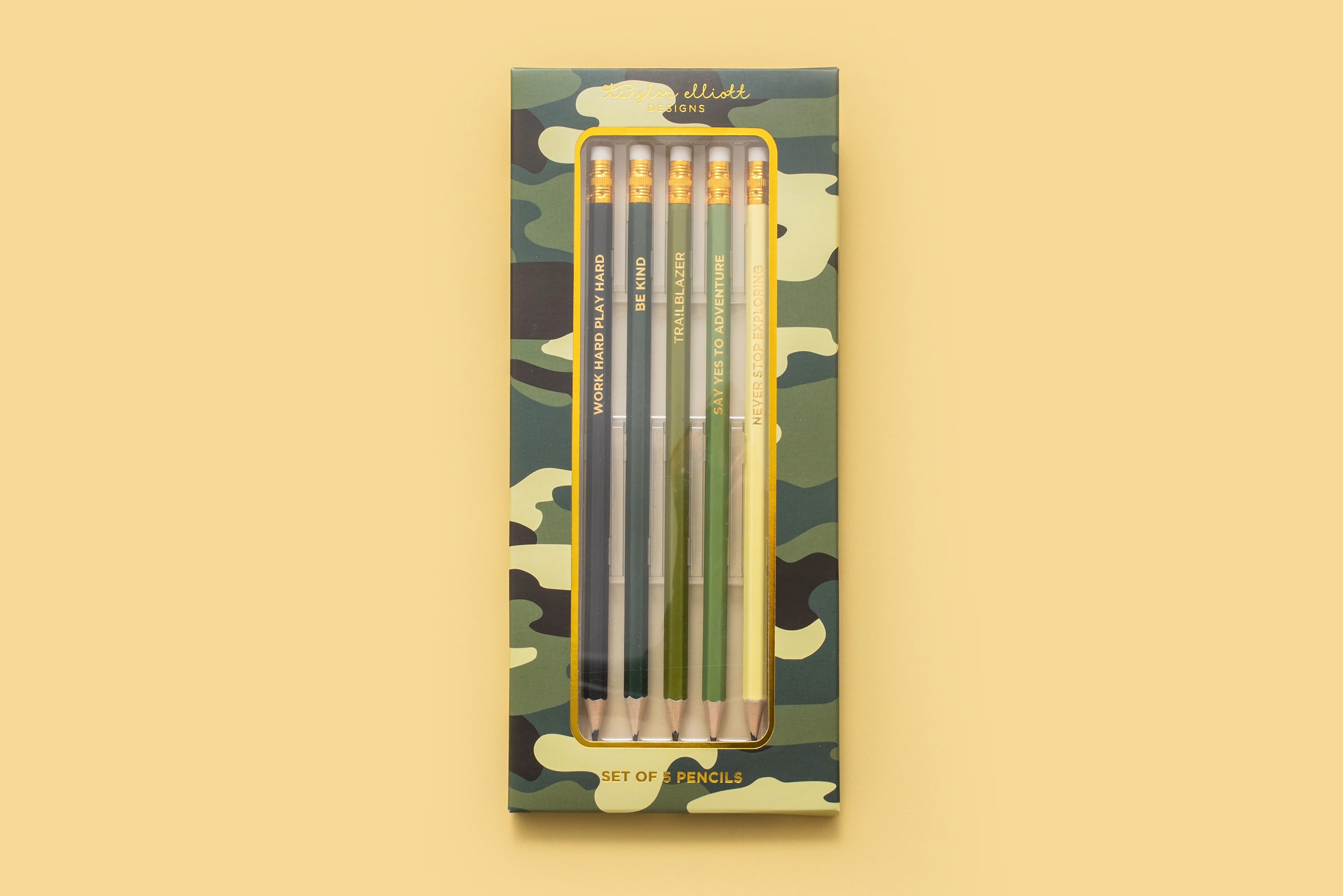 Camo Pencil Set | Taylor Elliott Designs