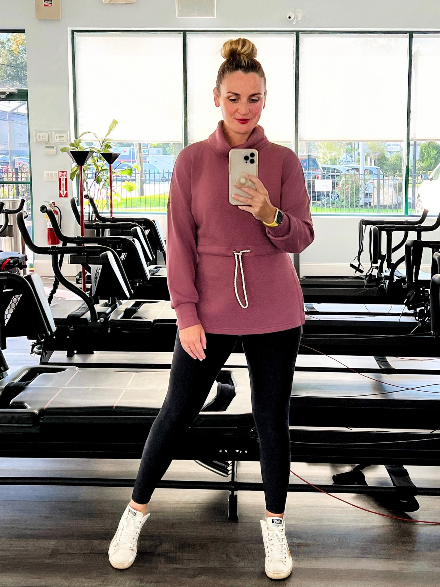 Shopbop Sale - one of my favorite Athleisure brands is on sale!  Love this cozy top that covers the butt and cinches at the waist #shopbopsale #

#LTKfitness #LTKsalealert #LTKover40