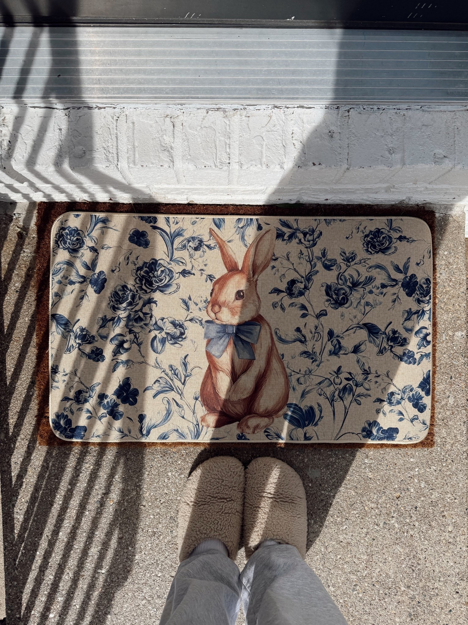 New Easter doormat 🐰🌸 the bunny is so cute 

#LTKHome #LTKdayinmylife #LTKSeasonal