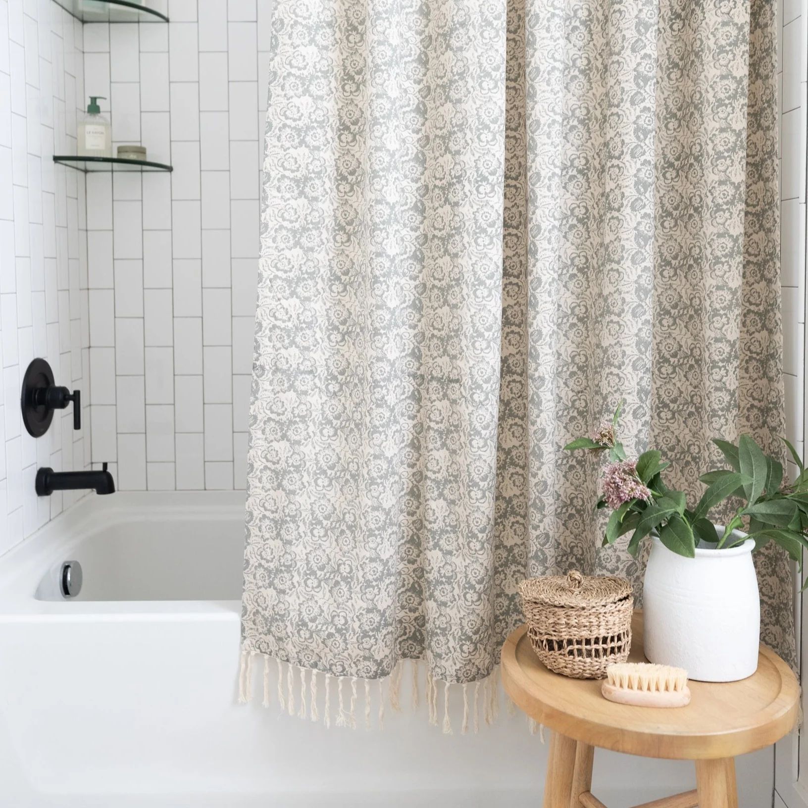 Flora Shower Curtain | Woven Nook
