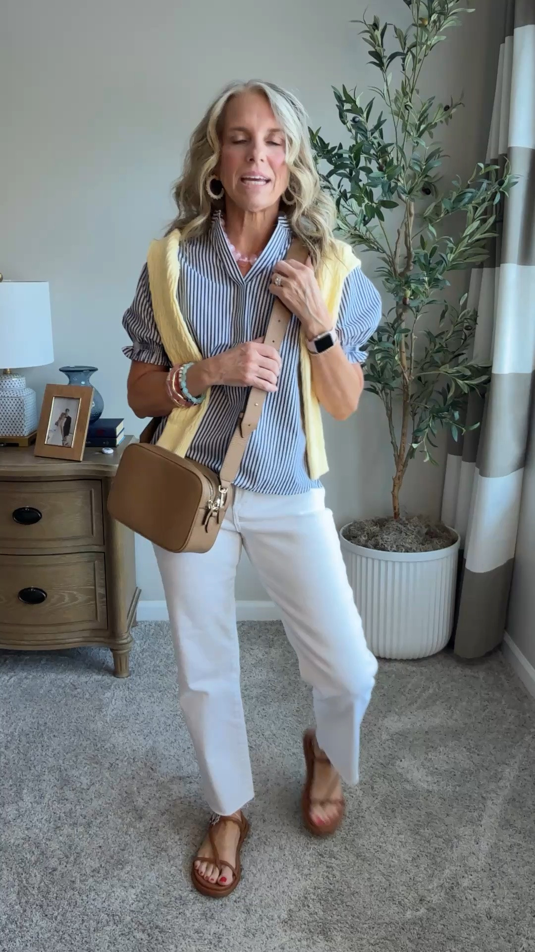 Summer style has never been easier. Navy and white are always a good idea. Wearing XS top and 28 jeans @jjill

#LTKootd #LTKOver40 #LTKgrwm