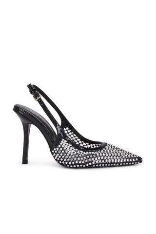RAYE Roma Slingback in Black Mesh Diamante from Revolve.com | Revolve Clothing (Global)
