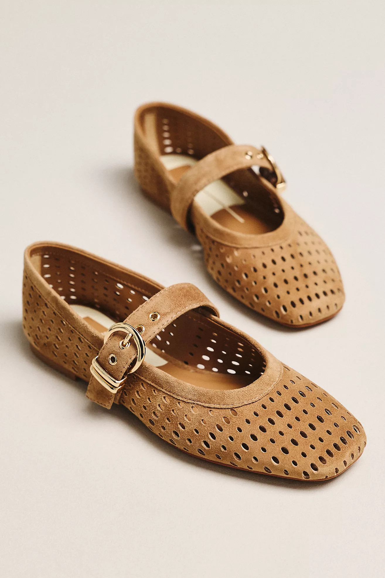 Dolce Vita Mikel Perforated Mary Jane Flats | Anthropologie (US)